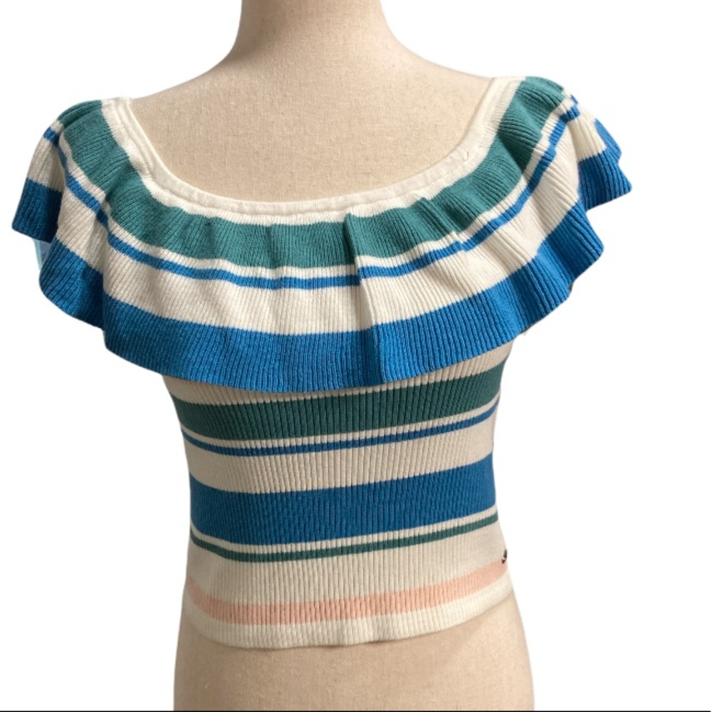 Roxy Extra Topical Love off The Shoulder Crop Top-Small